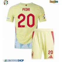 Maglie da calcio Spagna Pedri Gonzalez #20 Seconda Maglia Bambino Europei 2024 Manica Corta (+ Pantaloni corti)
